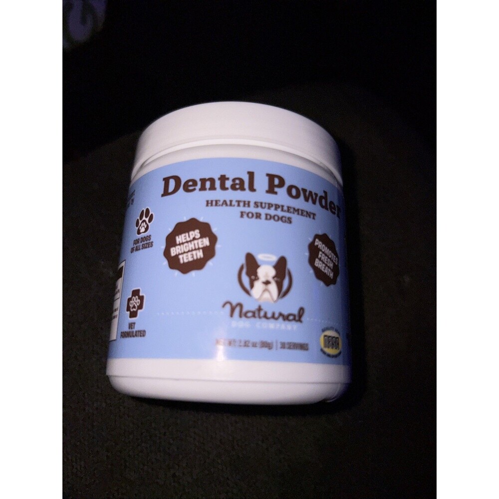 Dental Powder By Natural Dog Company . Teeth Brightener & Fresh Breath .